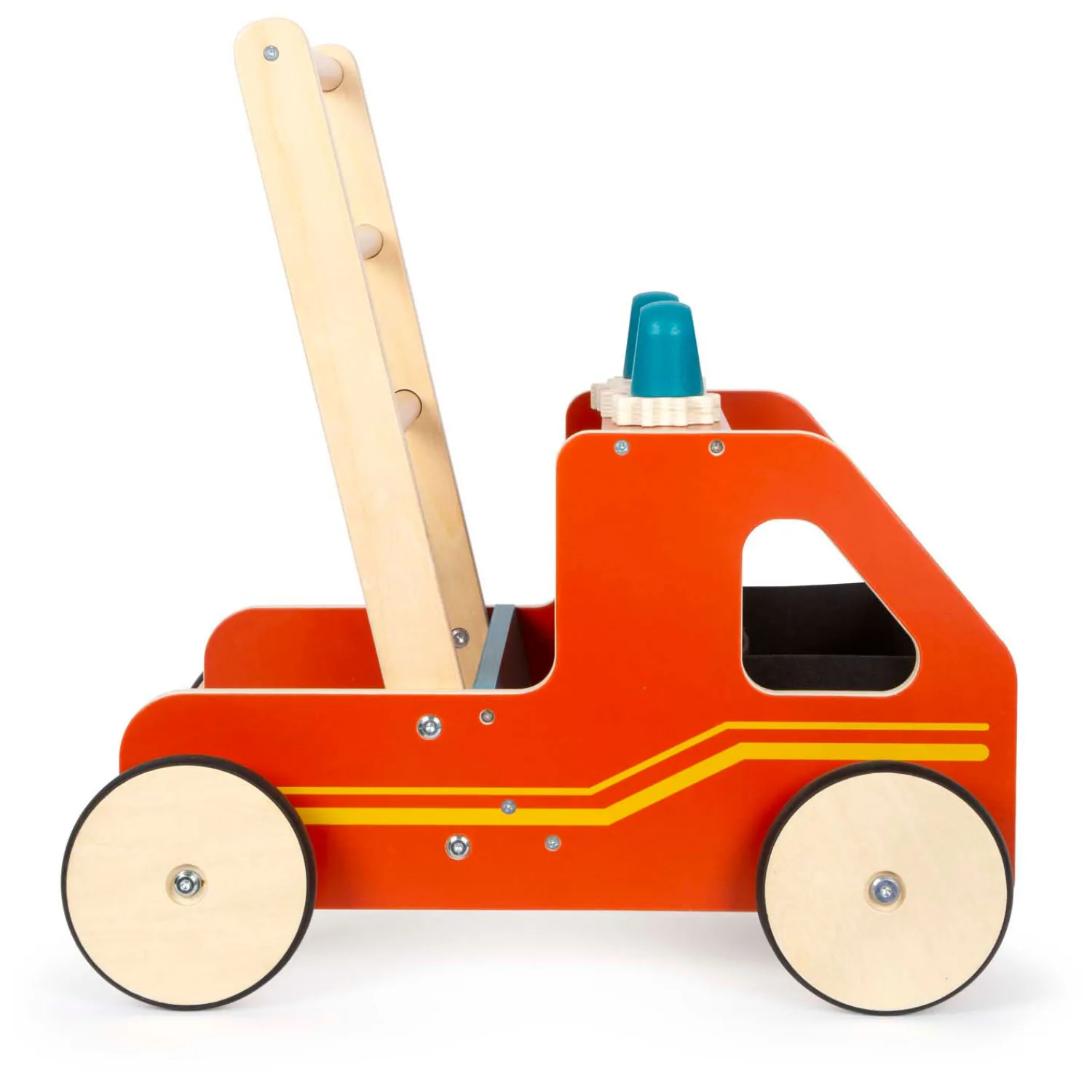 Small Foot - Houten Loopwagen Brandweer New