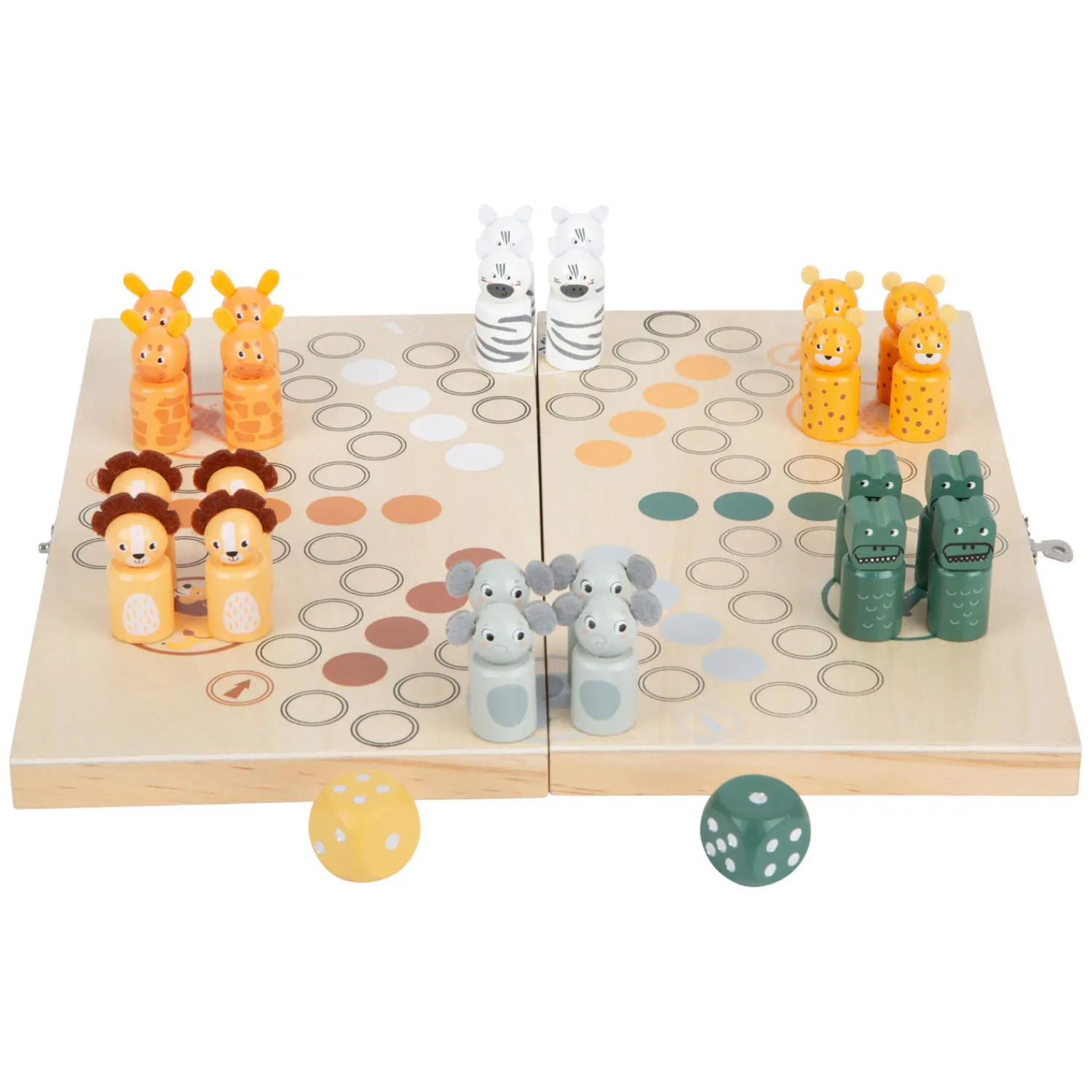 Small Foot - Houten Ludospel Safari - 6 Spelers Best