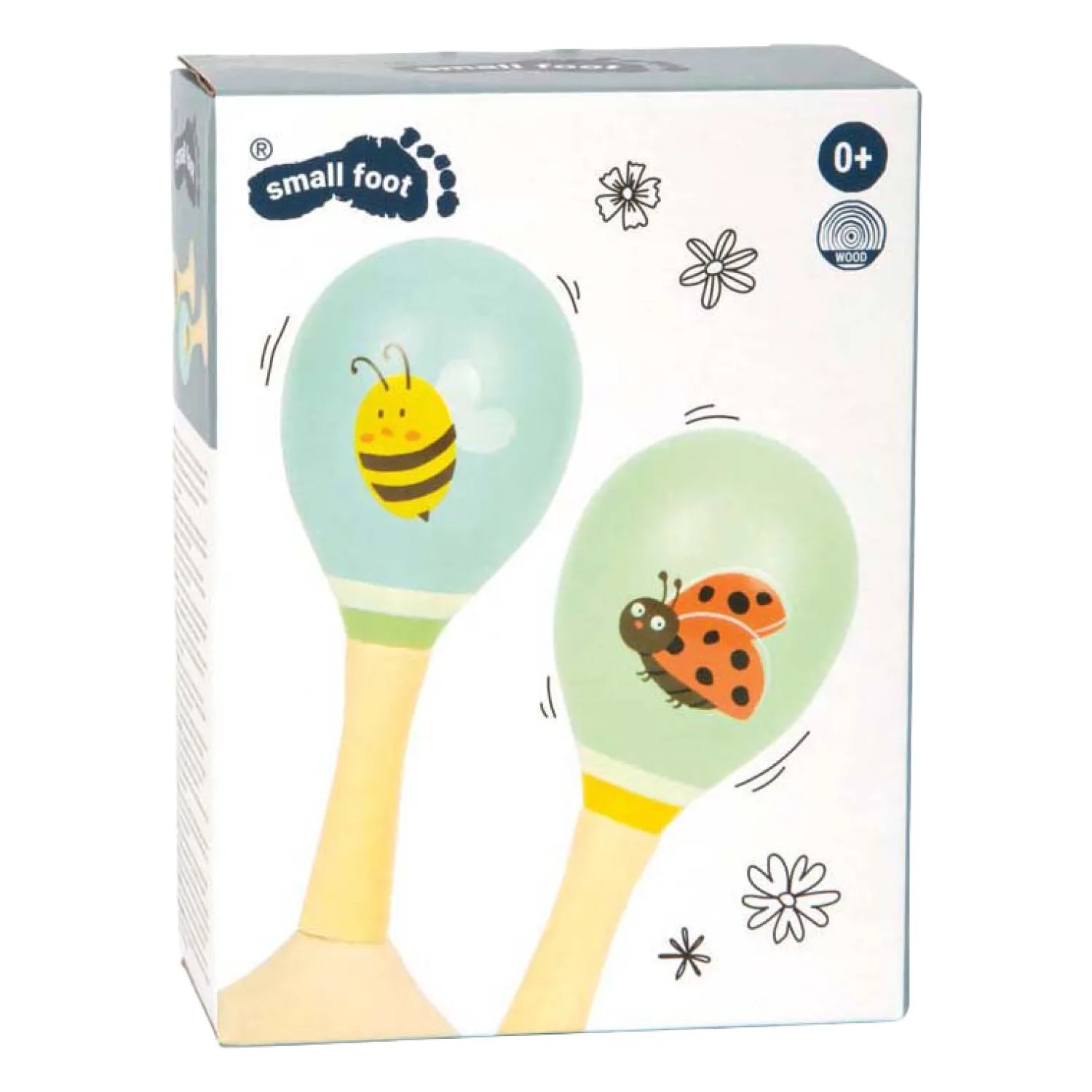 - Houten Maracas Tiny Friends - 2st.>Small Foot Best