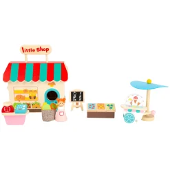- Houten Meeneem Speelwinkel Poppenhuis, 15dlg.>Small Foot New