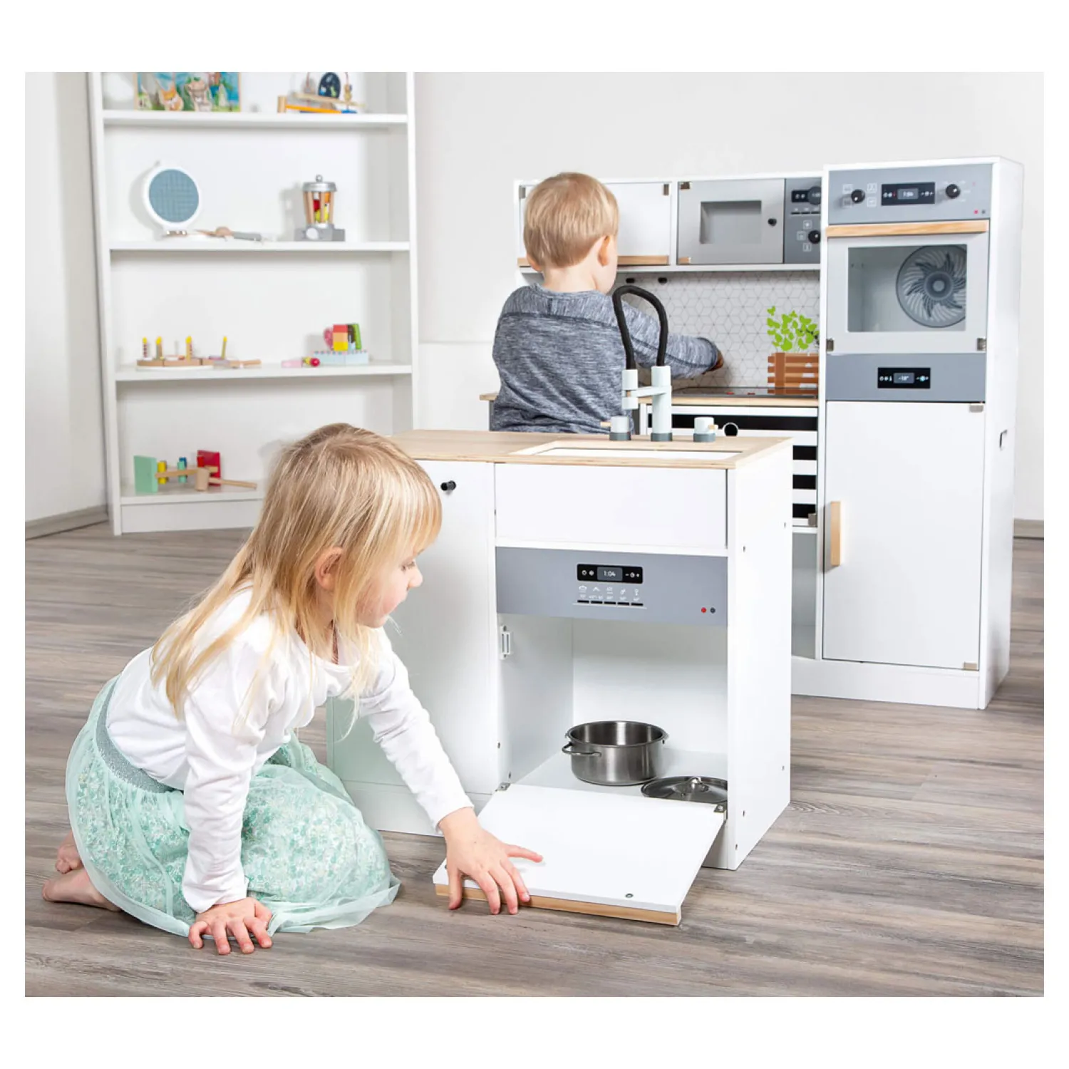 Small Foot - Houten Modulaire Speelkeuken XL Wit, 9dlg. Online