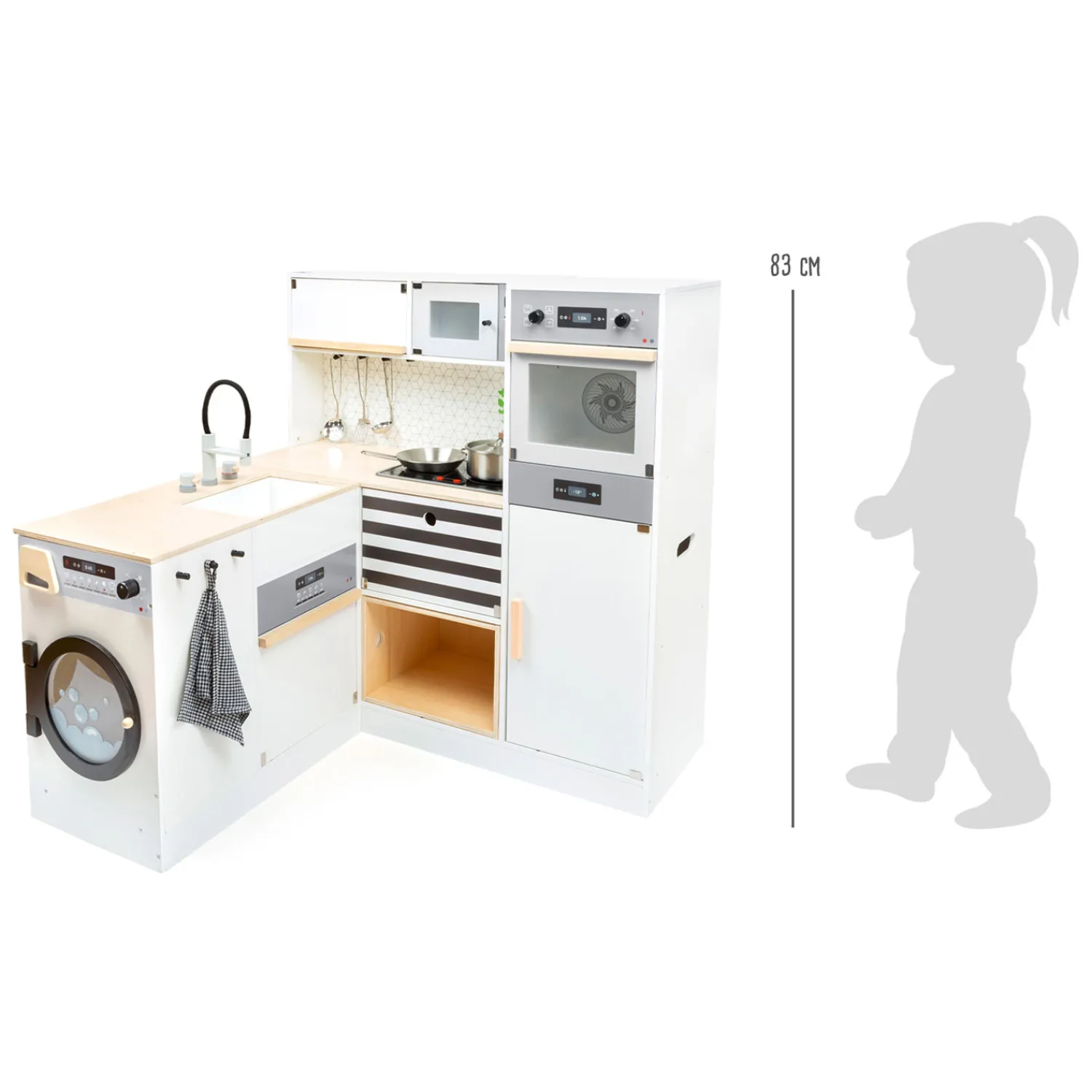 Small Foot - Houten Modulaire Speelkeuken XL Wit, 9dlg. Online