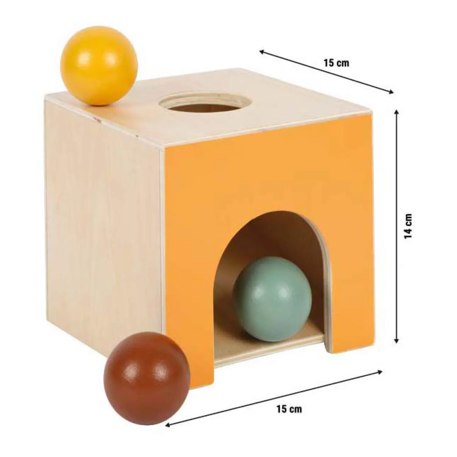- Houten Montessori Knikkerdoos FSC-Small Foot Online