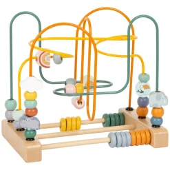  -  Houten Motoriekspiraal Safari met Kralen>Small Foot Outlet