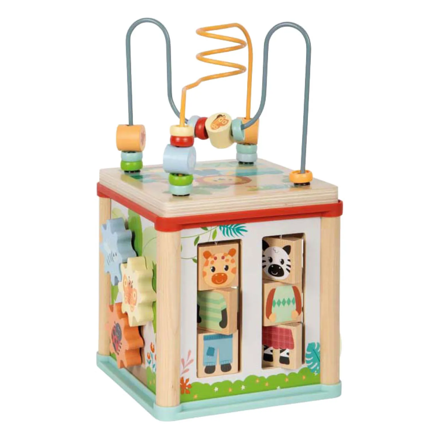 Small Foot - Houten Motoriekkubus FSC Jungle Friends Sale