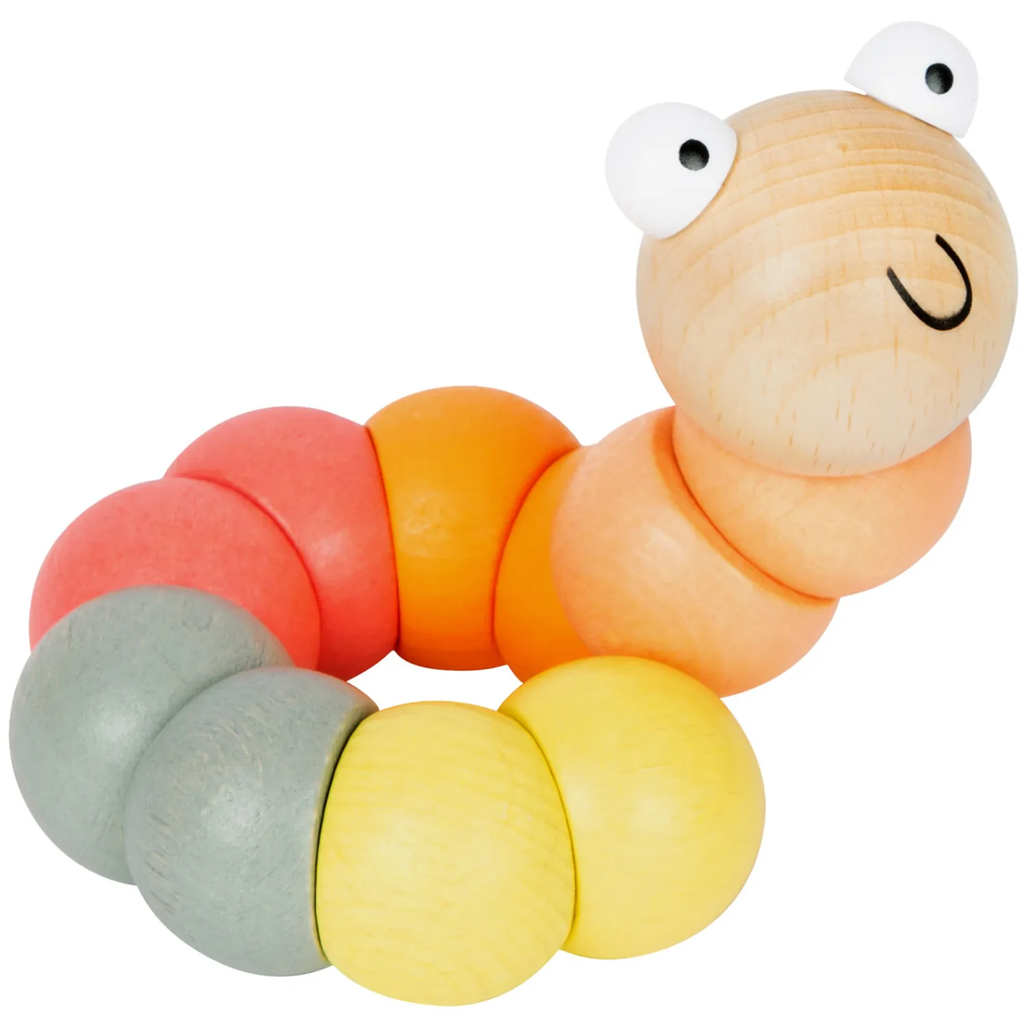 Small Foot - Houten Motoriek Rups Pastel Outlet