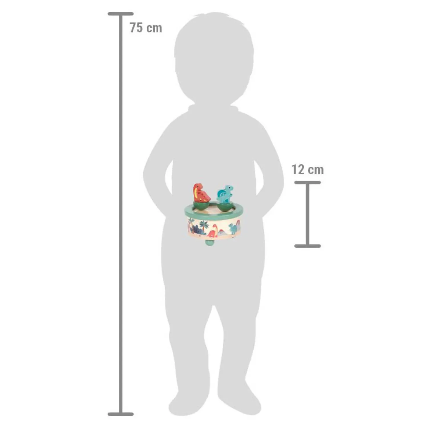 - Houten Muziekdoos Dino>Small Foot Hot