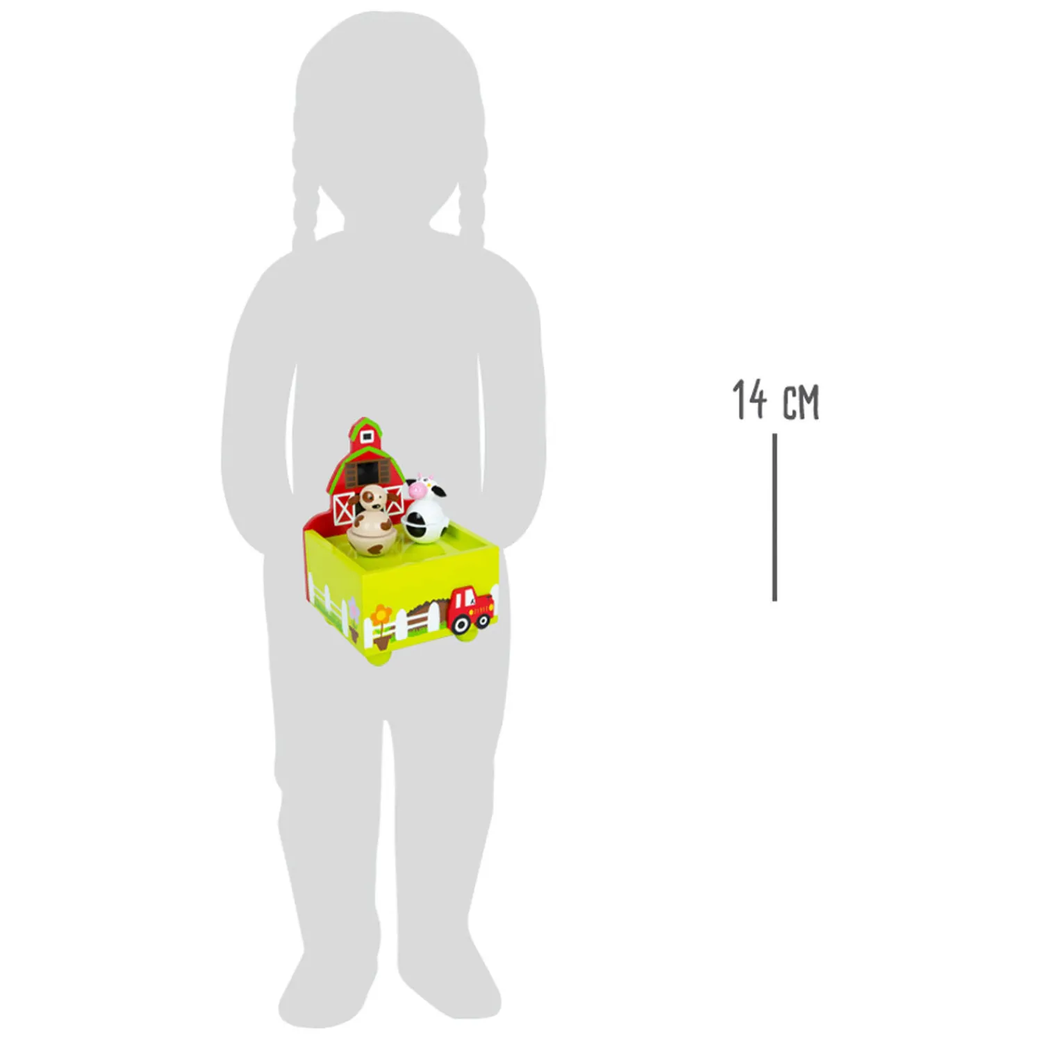 - Houten Muziekdoos Boerderij-Small Foot Clearance