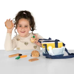 Small Foot - Houten Paardenverzorgingsset met Tas, 8dlg. Online