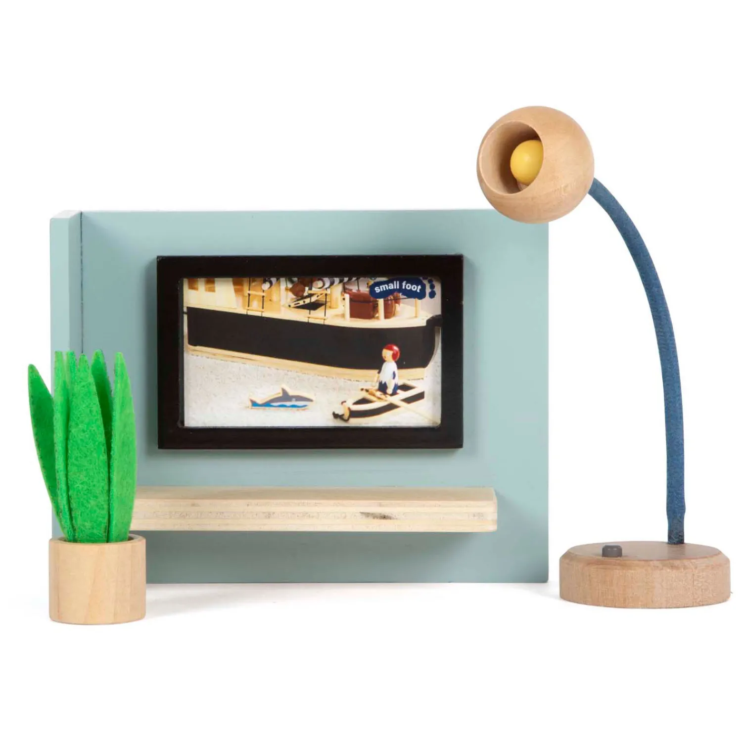 Small Foot - Houten Poppenhuis Meubeltjes Woonkamer New