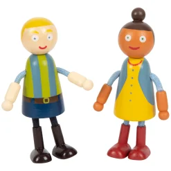 - Houten Poppenhuis Familie  met Rolstoel, 6st.-Small Foot Outlet