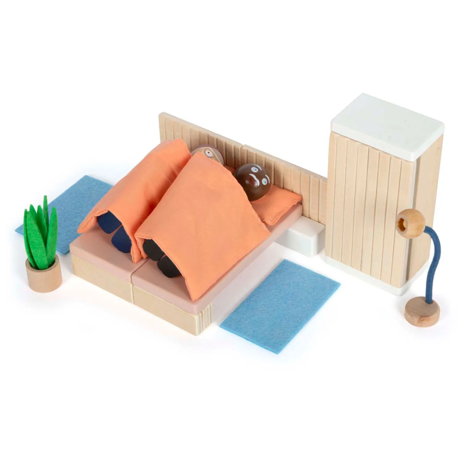 Small Foot - Houten Poppenhuis Meubeltjes Slaapkamer Best