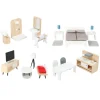 - Houten Poppenhuis Meubeltjes Complete Set, 28dlg.-Small Foot