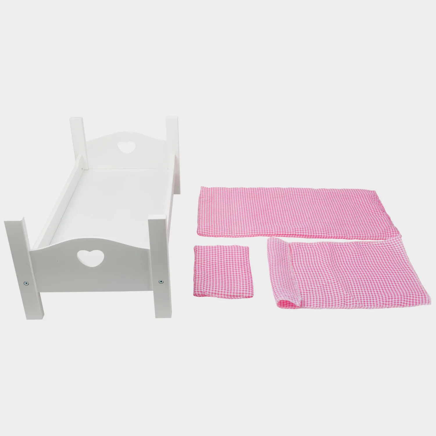 Small Foot - Houten Poppenbed Wit met Beddengoed, 4dlg. Discount