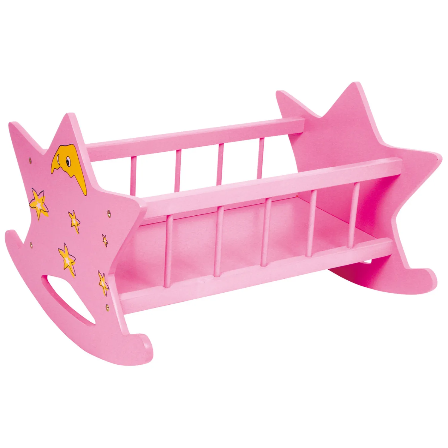 - Houten Poppenbed Ster Roze-Small Foot Discount