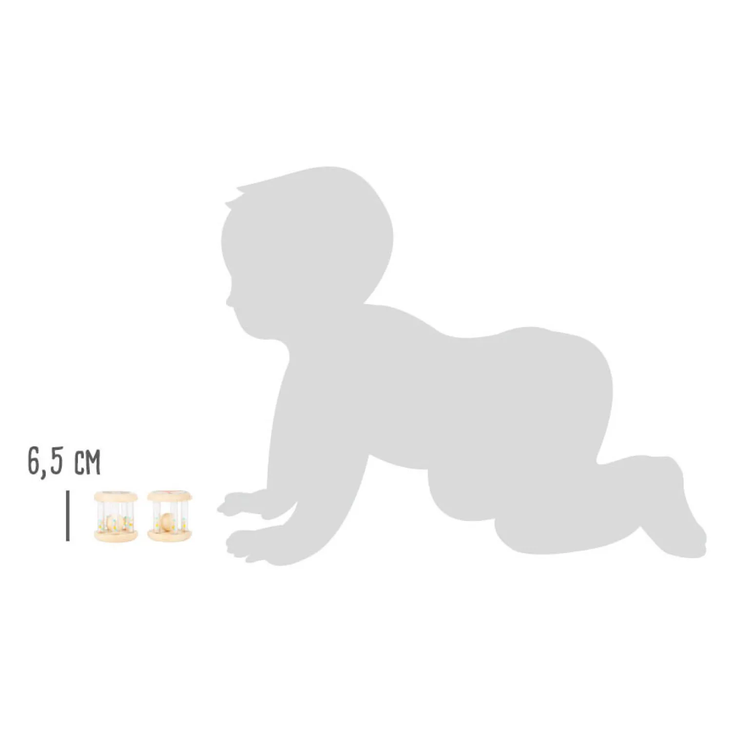 - Houten Rammelaar Dier, Set van 2-Small Foot Best