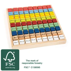  -  Houten Reken Keersommen Kleur, 82dlg.>Small Foot