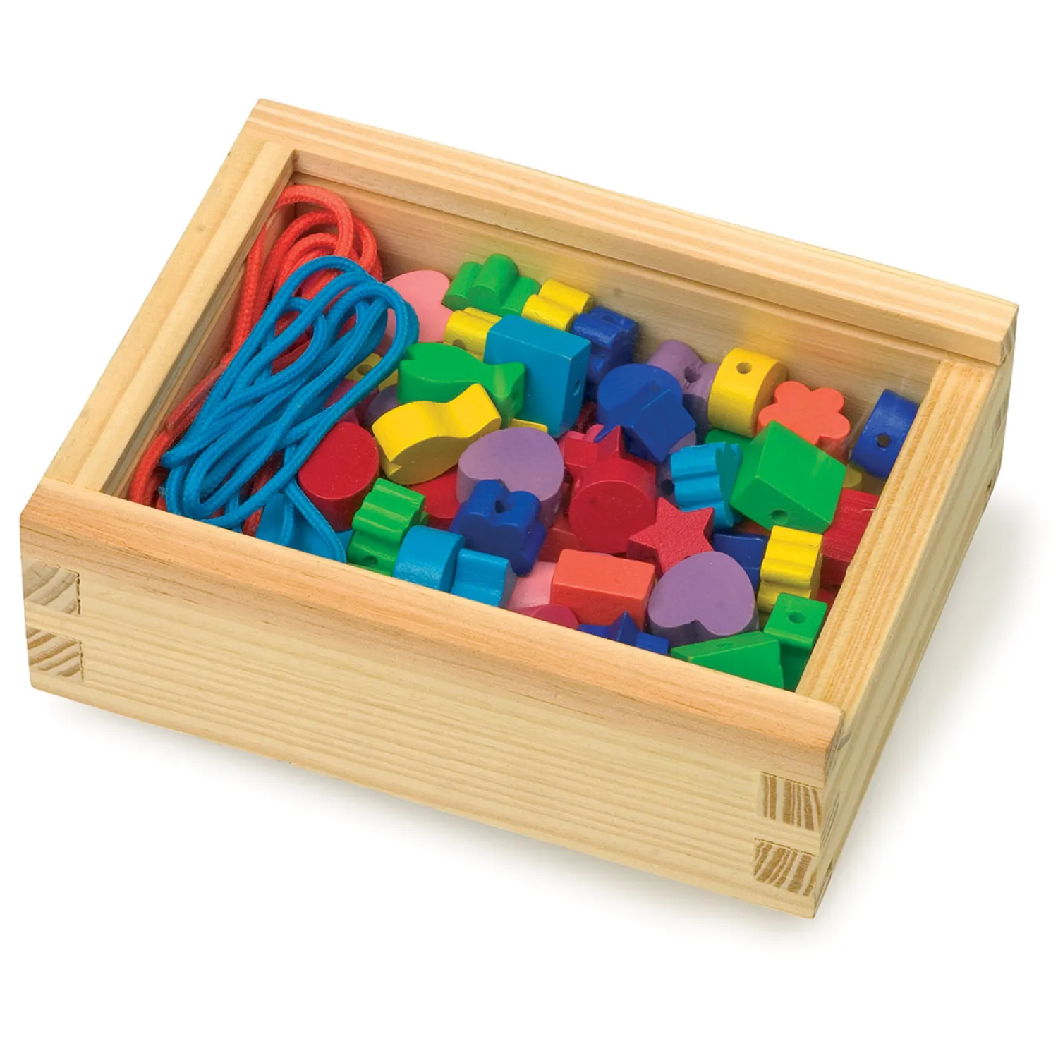 - Houten Rijg Kralen, 84st.-Small Foot Outlet