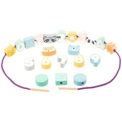 Small Foot - Houten Rijgsspel Dieren en Cijfers, 22dlg. Sale