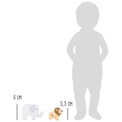 - Houten Safaridieren Balansspel, 7dlg.-Small Foot Hot