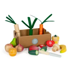 Small Foot - Houten Snij- en Groenten Speelset Fresh, 14dlg. Hot