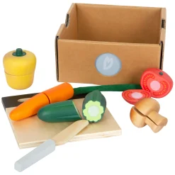 Small Foot - Houten Snij- en Speeleten Groenten Set, 13dlg. Clearance
