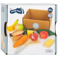 Small Foot - Houten Snij- en Speeleten Lunch Set, 24dlg. Outlet