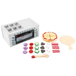 - Houten Speeleten Pizza-oven Set, 25dlg.-Small Foot Clearance