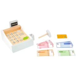 - Houten Speelgoedkassa met Accessoires, 15dlg.><noscript><img width=