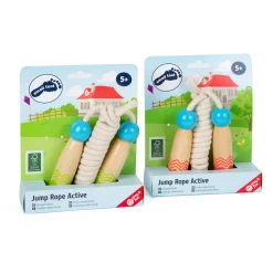 - Houten Springtouw met Patroon, set van 2-Small Foot