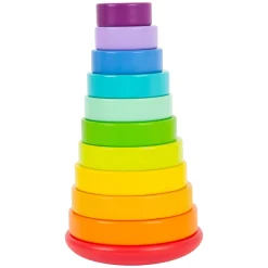 - Houten Stapeltoren Regenboog, 11dlg.-Small Foot Hot
