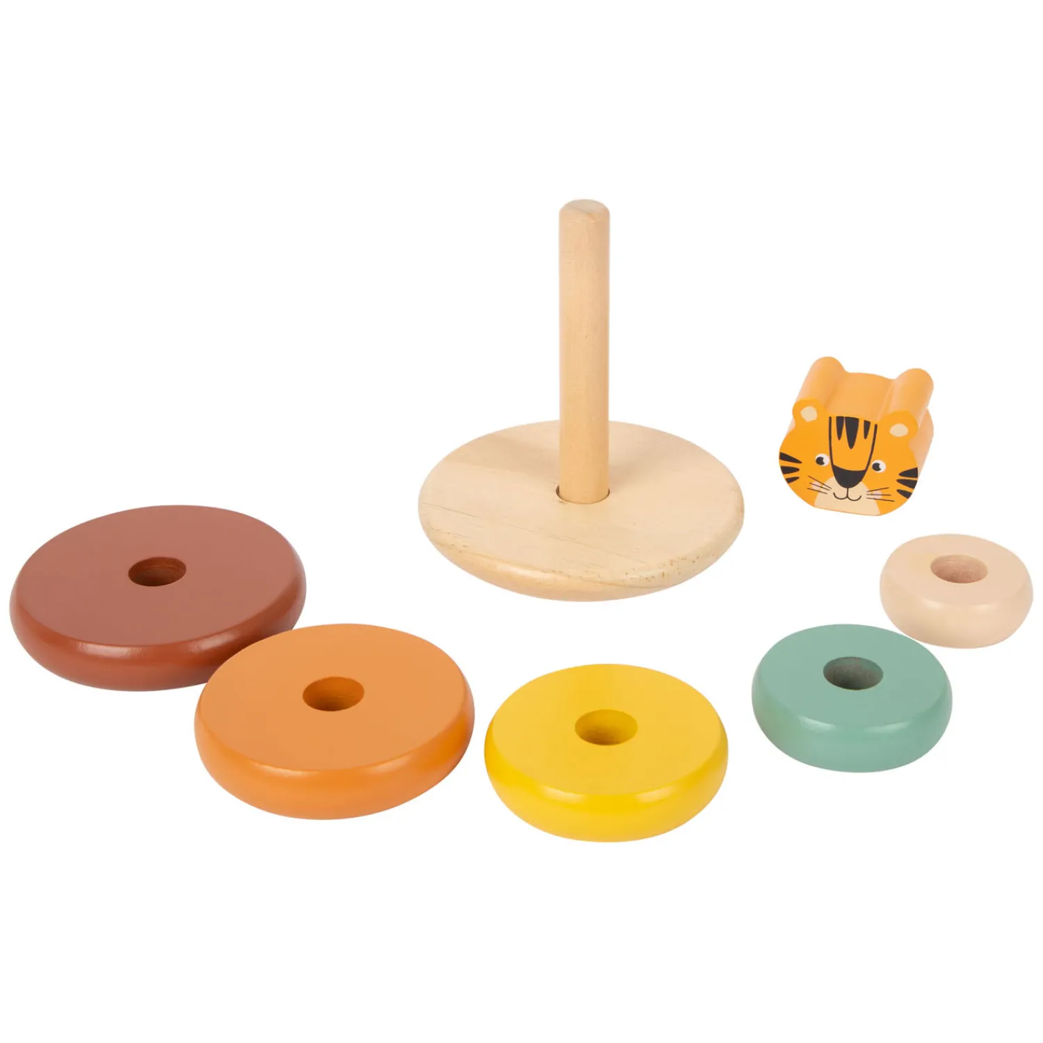 - Houten Stapeltoren Safari Tijger, 7dlg.-Small Foot Discount