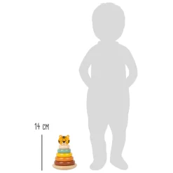 - Houten Stapeltoren Safari Tijger, 7dlg.-Small Foot Discount