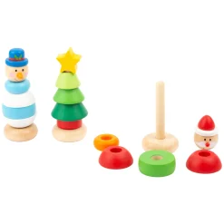 Small Foot - Houten Stapeltoren Kerstfiguur, Per Stuk