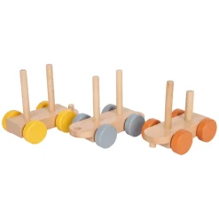 - Houten Stapelblokken Trein Safari, 16dlg.-Small Foot Best