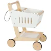 Small Foot - Houten Supermarkt Winkelwagen Wit Hot