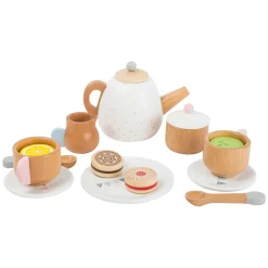 Small Foot - Houten Theeset met Speeleten, 17dlg.> Best