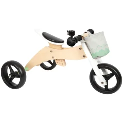 - Houten Training Driewieler/Loopfiets 2in1 Saliegroen-Small Foot Sale