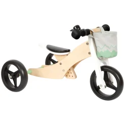 - Houten Training Driewieler/Loopfiets 2in1 Saliegroen-Small Foot Sale