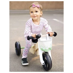 - Houten Training Driewieler/Loopfiets 2in1 Saliegroen-Small Foot Sale