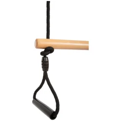 Small Foot - Houten Trapezeschommel met Gymnastiekringen Black Line Clearance
