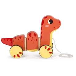 Small Foot - Houten Trekfiguur Dino Hot