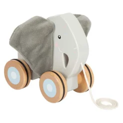 Small Foot - Houten Trekolifant met Knisperende Oren Outlet