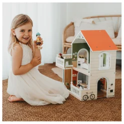 - Houten Urban Villa Poppenhuis met Meubeltjes, 9dlg.><noscript><img width=