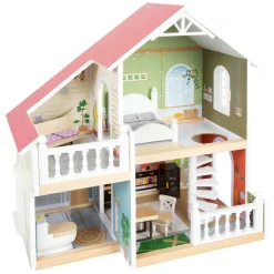 - Houten Urban Villa Poppenhuis met Meubeltjes, 9dlg.><noscript><img width=