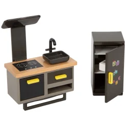 - Houten Urban Villa Poppenhuis met Meubeltjes, 9dlg.><noscript><img width=