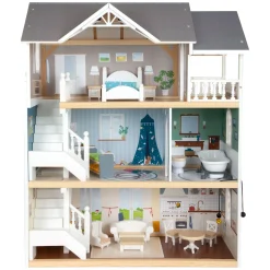 - Houten Urban Villa Poppenhuis met Accessoires, 13dlg.><noscript><img width=