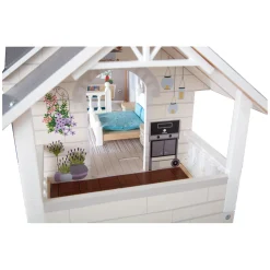 - Houten Urban Villa Poppenhuis met Accessoires, 13dlg.><noscript><img width=