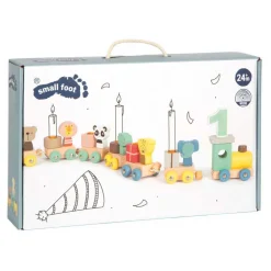 Small Foot - Houten Verjaardagtrein met Dieren Clearance