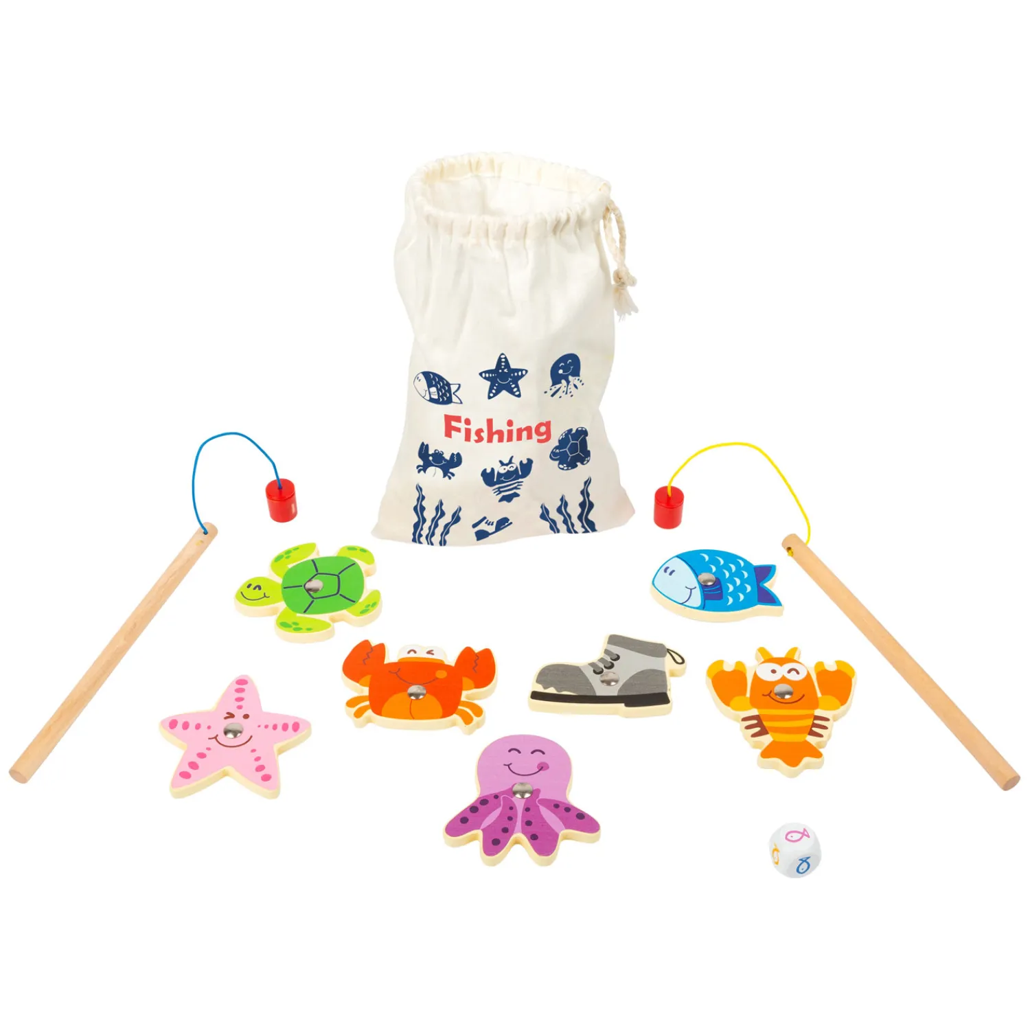 - Houten Vishengel Reisspel>Small Foot Sale